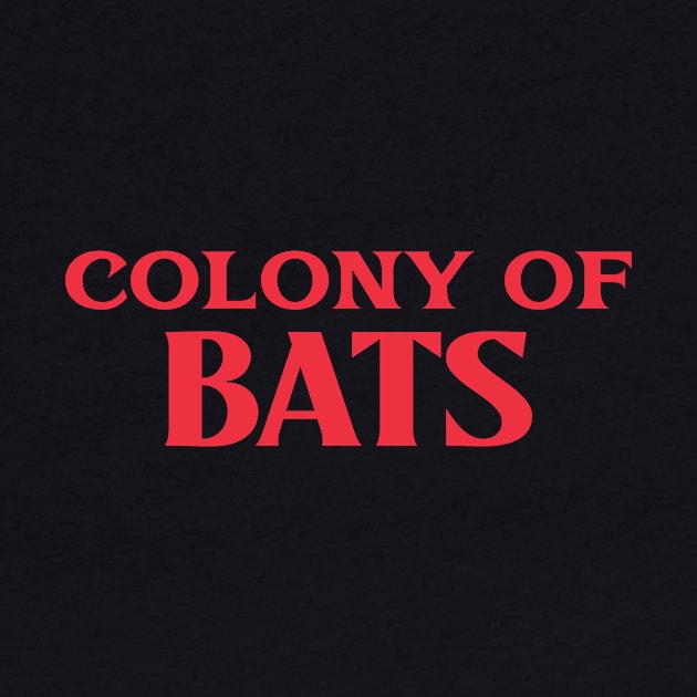 Colony of Bats Animal Collective Bird Nouns by TV Dinners